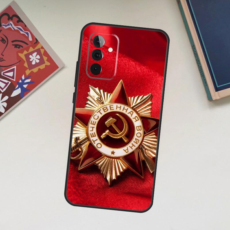 USSR Flag Soviet Union Case For Samsung Galaxy A13 A53 A33 A23 A06 A56 A16 A36 A55 A35 A17 A54 A34 A14 A52 A32 A15