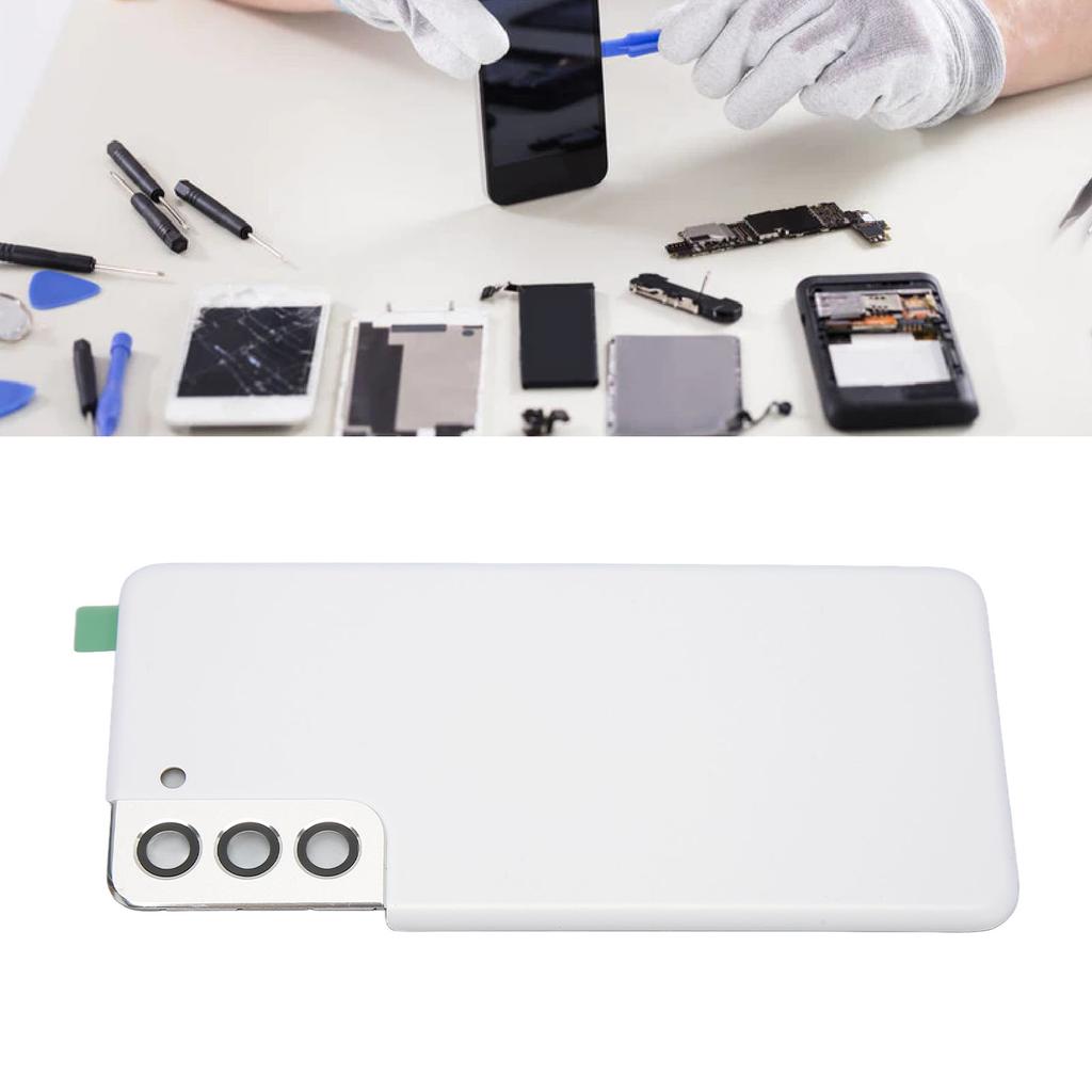 Remplacement de la vitre arrière pour 1 Couvercle arrière Housse arrière Outil de remplacement de réparation de porte Ensemble d'accessoires avec objectif de caméra préinstallé Adhésif