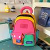 Schoolbag dopamine contrasting color travel bag foreign style high value large capacity fashion shoulder bag personalized work commuting backpack