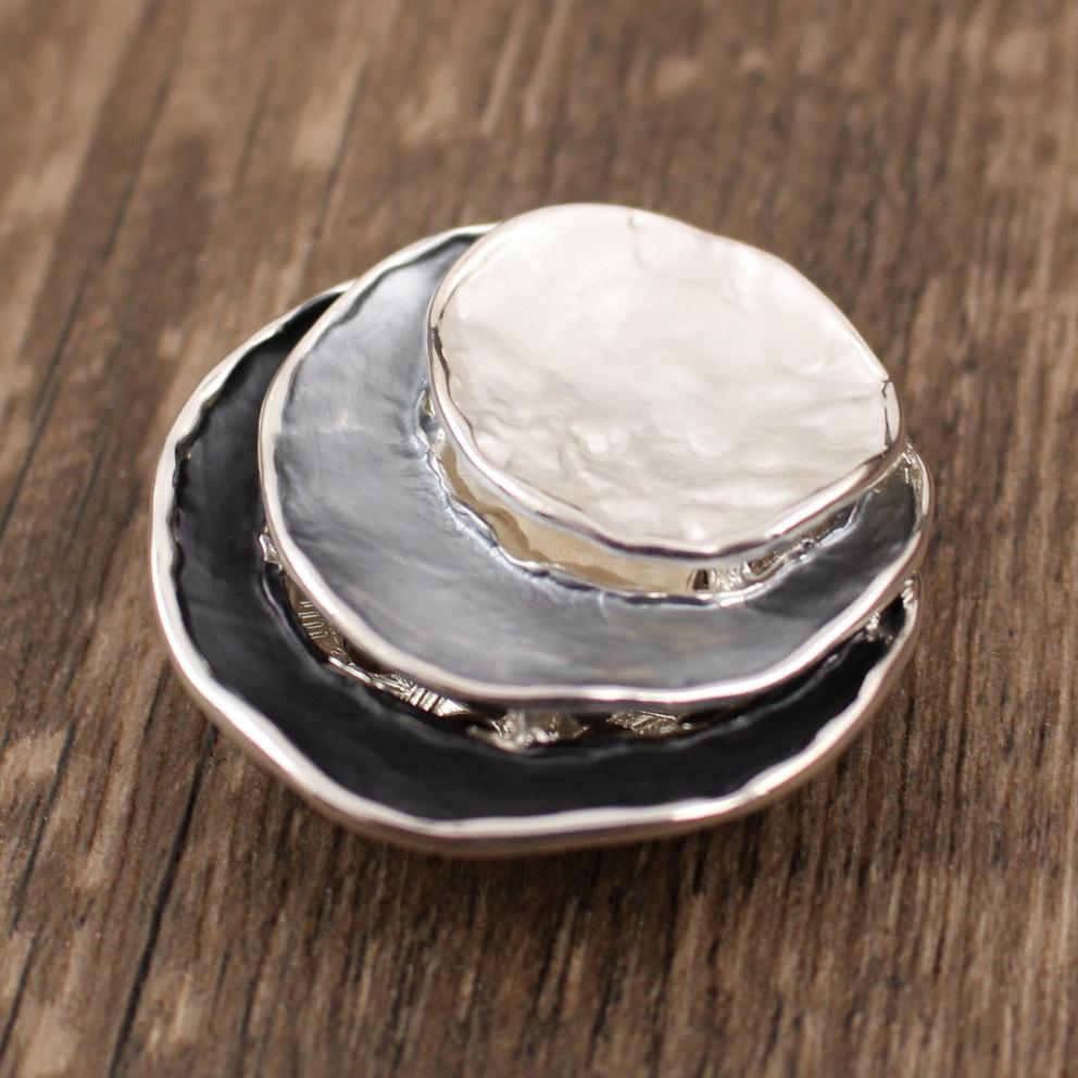 

Тришарова тривимірна кільцева емальована магнітна брошка для банкету, святкування, фестивалю, жіноча висококласна брошка Magnetic Suction