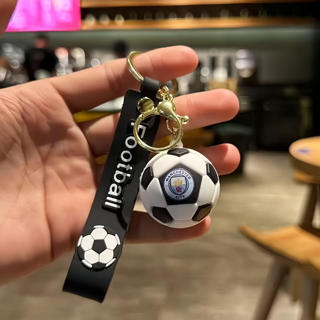 Cartoon Weltmeisterschaft Gedenk-Fußball Schlüsselanhänger Anhänger Schüler Paar Schultasche Autoschlüssel Anhänger Geschenk