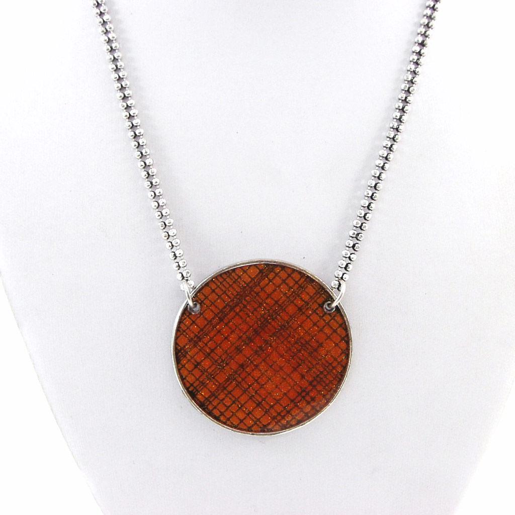 NOA [G5913] - Orangefarbene Designer-Halskette „Nora“