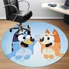 1pc Bluey High Five Chair Carpet for Office, Non slip, Soft and Durable Office Rug for Interior Decoration