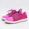Scarpe sportive casual da skateboard con plateau lucido nuove per primavera ed estate, scarpe stringate a suola piatta, taglie grandi