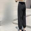Cotton and Linen Bloomers Women's Summer Loose High-waisted Drape Linen Nine-point Trousers Casual Thin Carrot Harem Pants