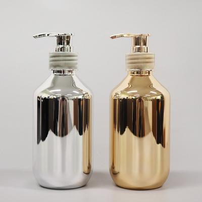 Rust-proof Gold Chrome Plastic Hand Soap Dispensers Bathroom Shampoo Bottle Body Wash Dispensers