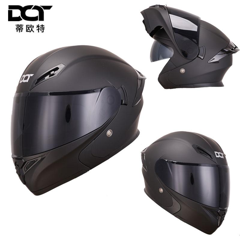 Clamshell Dual Lens Motorcycle Helmet Safety Downhill Flip Up Helmets Professional Motocross Racing Full Face Casco Moto