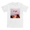 JADE IT Girl Single Printing T-shirt 2025 New Fashion Men Women Tshirt Cotton Round Neck Comfortable Tee-shirt Aesthetic Clothes
