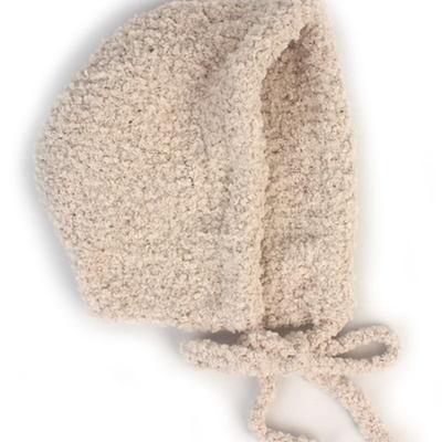 Universal chemistry fleece beige bonnet hat