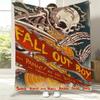 Singer 3D F-Fall Band O-Out B-Boy Band Flannel Blanket Soft Throw Blanket Art For Home Decor Bedroom Bed Sofa Picnic Fans Gift