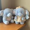 PP Cotton Elephant Plush Toy Soft Huggable Animal Plush Toy Elephant Wearing Plush Doll  Home Decor