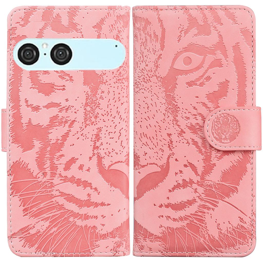 Pro Sony Xperia 10 VII Pouzdro Kožená peněženka Kryt na telefon s potiskem tygra