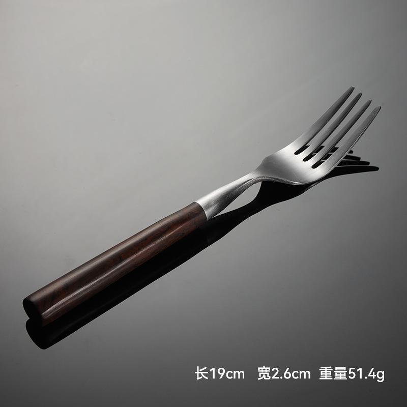430 stainless steel western food knife and fork spoon bakelite imitation mahogany handle multi-specification sanding hotel gifts