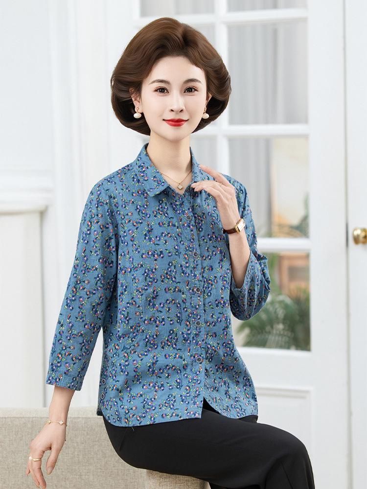 2026 Women's Pure Cotton Loose Mid-Sleeve Top