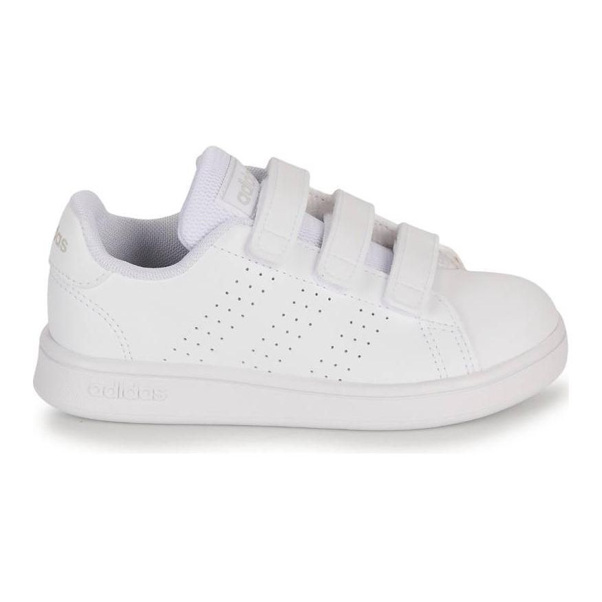 Adidas Advantage Cf C Comfortable Durable Breathable Low-Top Kids Sneakers Kids Sneakers White IG2517
