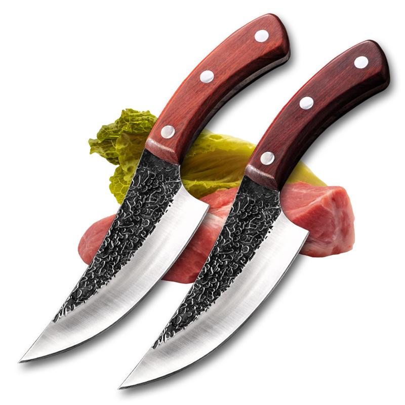 5 Inch Butcher Cleaver Boning Knife Hunting Knife Stainless Steel Chef's Knife Fruit Kitchen Knife