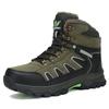 High-top Boots Men Anti-slip Warm Comfortable Plush Outdoor Hiking Shoes Men Breathable Lace-up Casual Sports Shoes Men