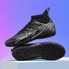 2025 new football shoes men's and women's high-top youth training long nails TF broken nails artificial turf sports shoes