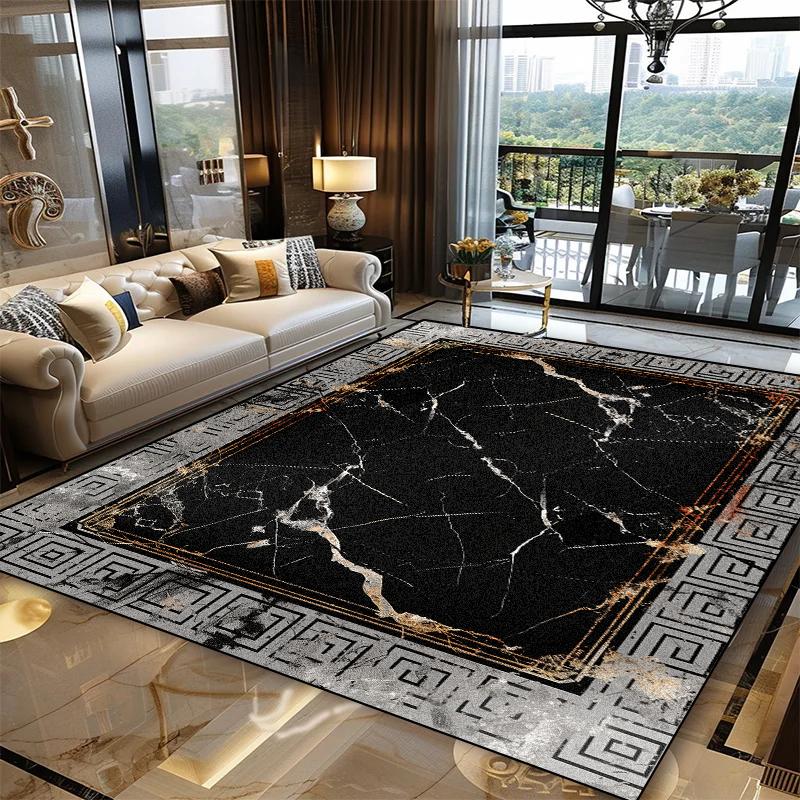 Nordic Style Large Area Rug for Living Room Abstract Decoration Carpet Luxury Bedroom Lounge Rugs Washable Sofa Coffee Table Mat