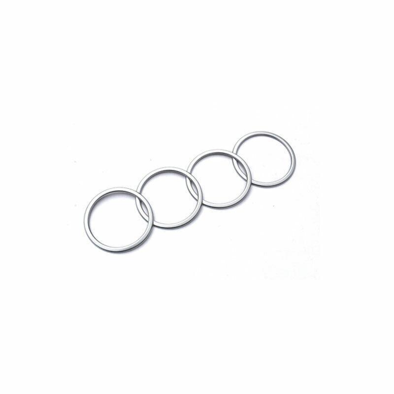 For BMW 3 4 Series GT 2013- ABS Silver Inner Door Speaker Frame Cover Trim
