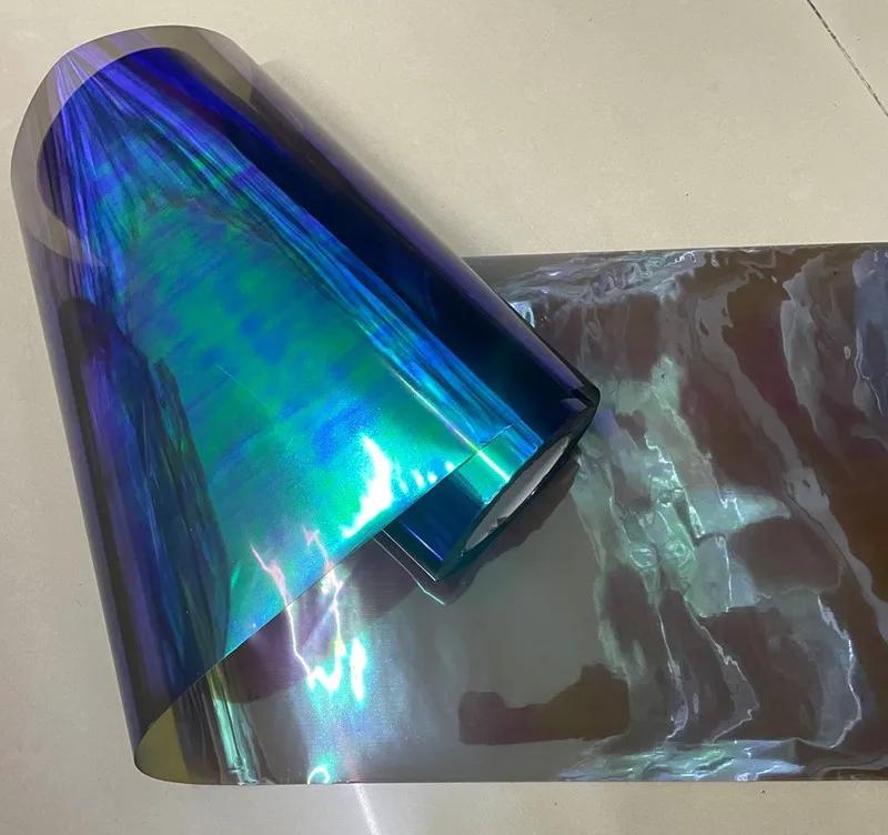 Car Body Headlight Film Self-Adhesive Vinyl Wrap Auto Headlight Fog Light Tint Film Waterproof Decoration Sticker Car Styling