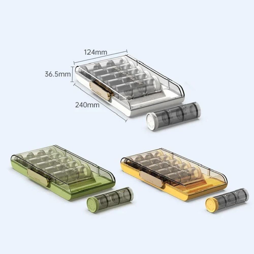 Mini Weekly Pill Organizer Box Reusable Daily Pill Box Jewelry Storage Box  Vitamins & Supplements