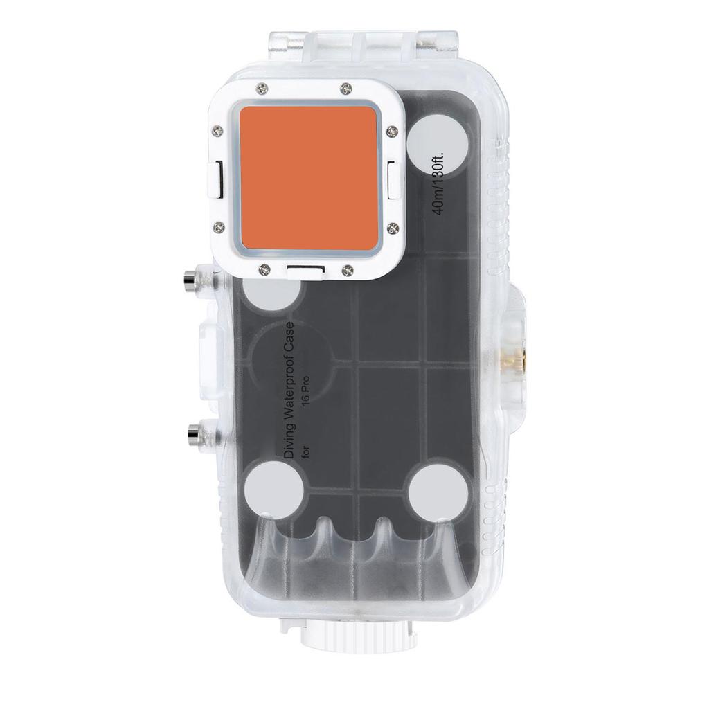 Waterproof Phone Case for 16 Pro 40m Underwater Camera Housing with Red Filter Neck Strap for Snorkeling Diving Surfing