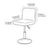 Jacquard Pattern Curved Chair Cover Stretchable Soft Restaurant Stool Cover Thickened Removable Seat Protectors for Dining Room