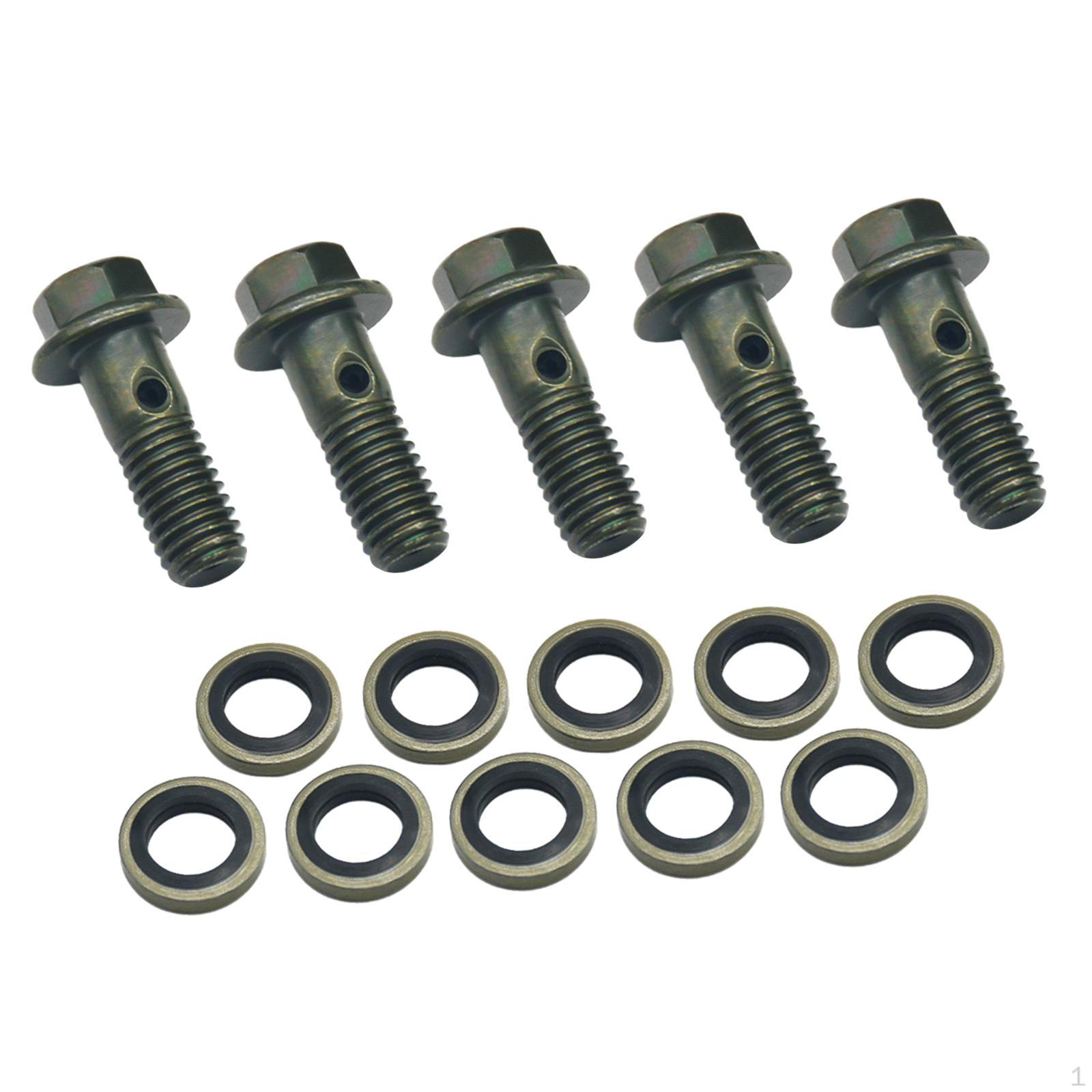 

Банджо-болт Адаптер топливной линии Износостойкие аксессуары для защиты от утечек Винты для масляного шланга Трубные трубки 10MM