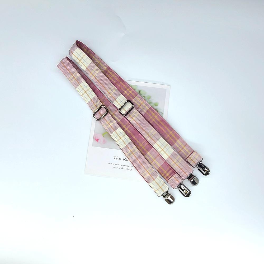 High-Waisted Japanese School Uniform Plaid Pleated Skirt - Raspberry & Black Tea