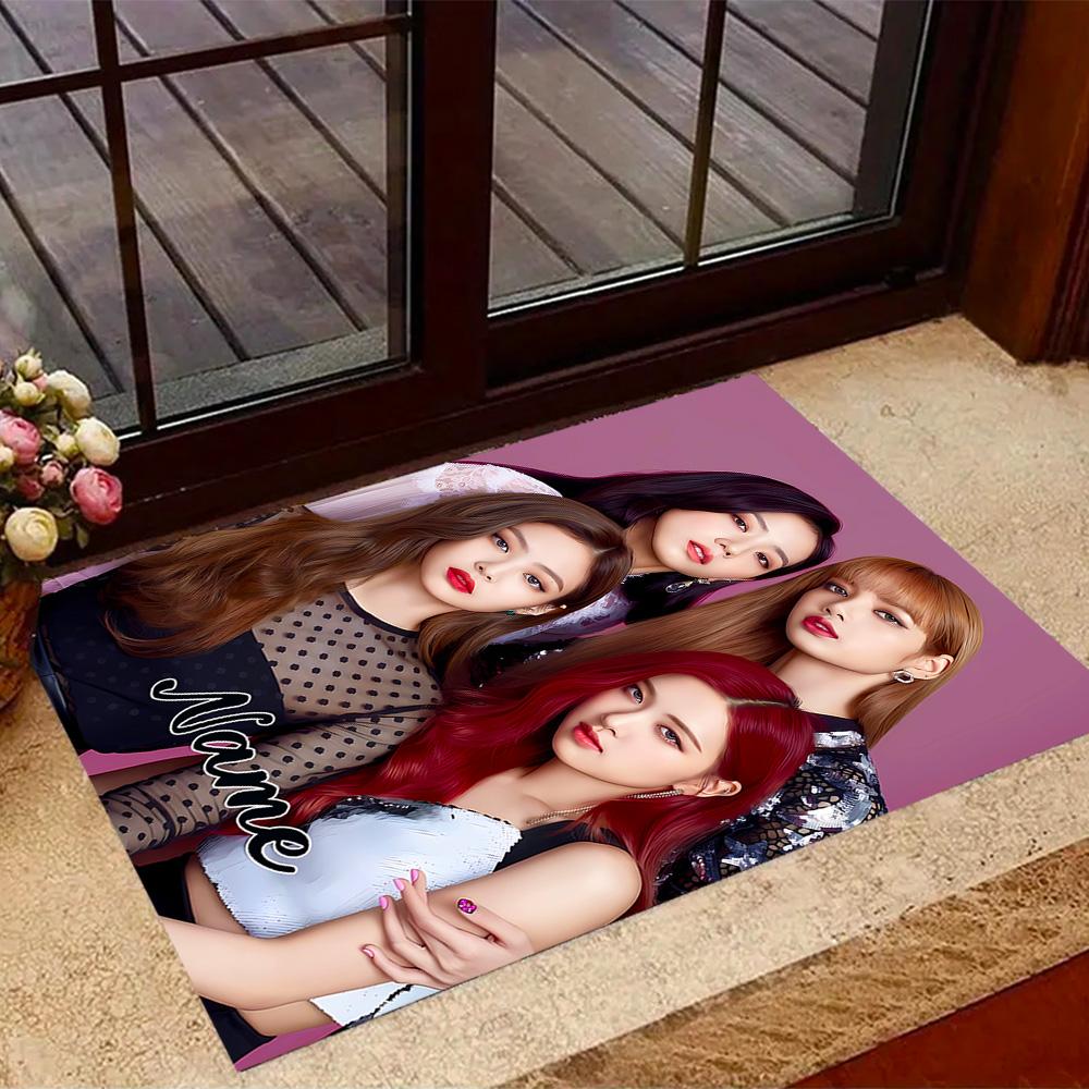 Royal Glamour Squad Customizable Name Floor Mat Suitable for Dormitory Hallway Outdoor Game Room Anti-slip Rug Decorate Offices Spiritual Gift