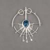 London Blue Topaz Pendant, 925 Solid Sterling Silver Gemstone Jewelry, Handmade Pendant, For Thanksgiving