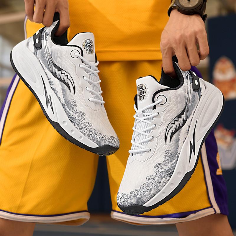 Summer autumn basketball shoes China red professional winter men's shoes adult basketball game shoes sports running shoes couple
