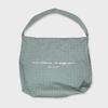 Reverse Logo Check Bag / Green