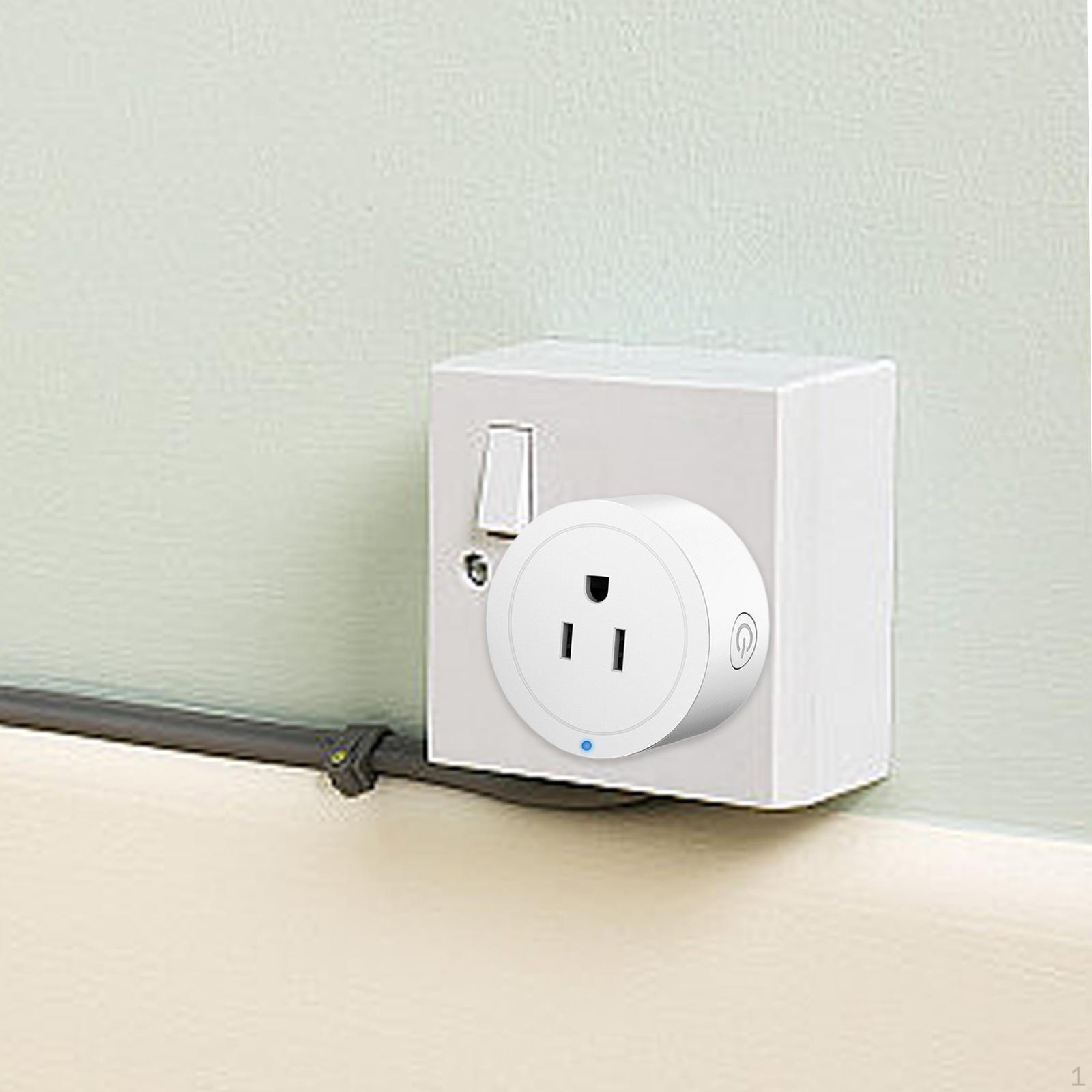 

Smart Plug Home Outlet AC 110V 10A Professional 5.4x5cm Accessories White