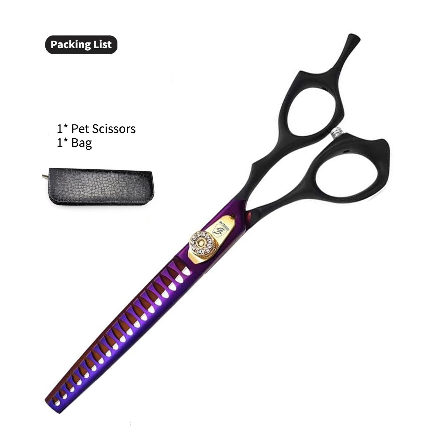 

Sangelar 8-дюймовые фиолетовые ножницы для ухода за домашними животными Профессиональные ножницы для ухода за большими собаками Красота Зоомагазин Инструменты для ухода за шерстью Ножницы для стрижки домашних животных 8 inch Remove 40%-55% фиолетовый