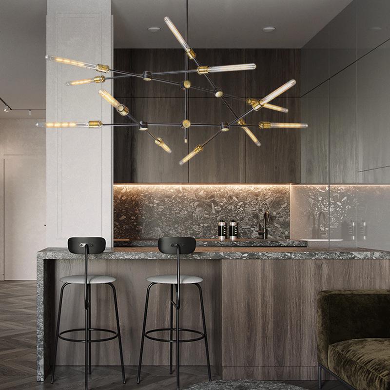 Nordic Retro Chandelier for Living Room, Villa, Loft, or Hotel