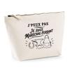 Toiletry Bag - PLANETEE - I Can't I'm a Farrier - 100% Cotton - 3 L - Metal Zip