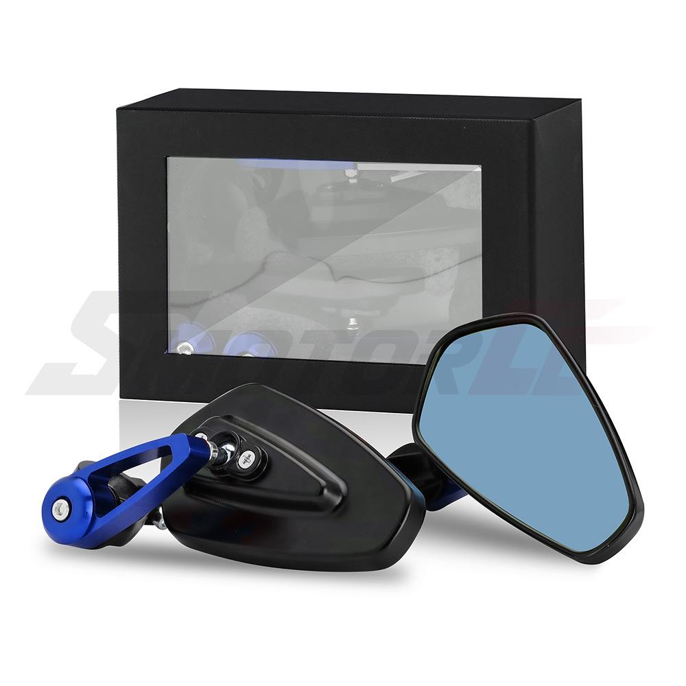 Motorcycle Modified Handlebar Mirror Handbar Reversing Mirror Street Bike Racing Handlebar Retro Rearview Mirror