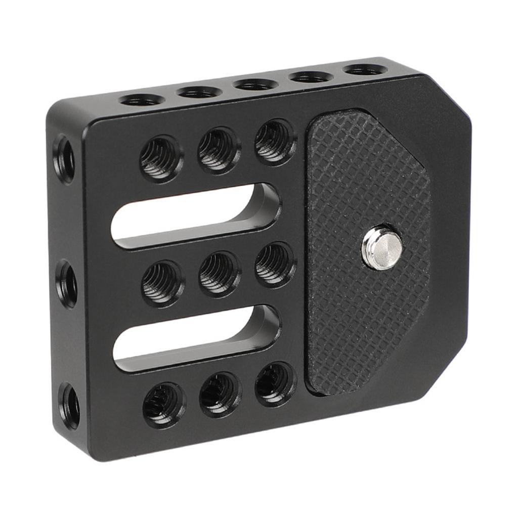 Lightweight Aluminum Alloy Cheese Plate Mount Board for On-Camera Monitors Cage with Expandable 1/4-20 Threaded Holes