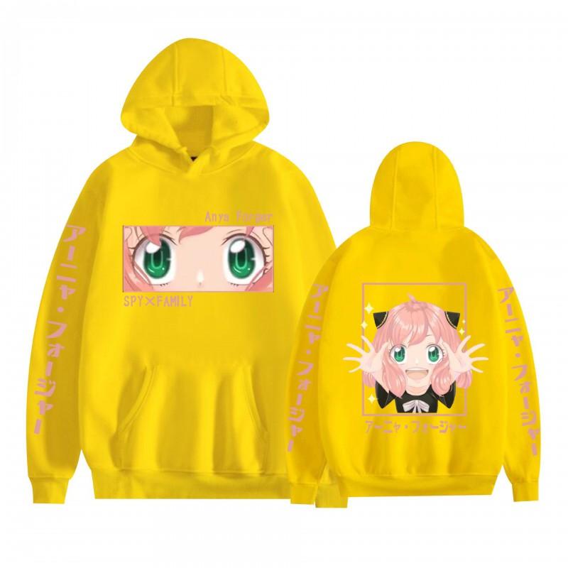 Spy X Family Anime Hoodie Teens Loose Fit Long Sleeve Fall Season