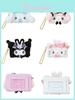 Hello Kitty Plush Keychain Wallet With Canvas Card Holder For Kids And Adults
