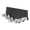 Folk Guitar String Tuning System Metal Guitar Ferrule Bridge Tuning Device for Tone Volume Sustain Improvement Black
