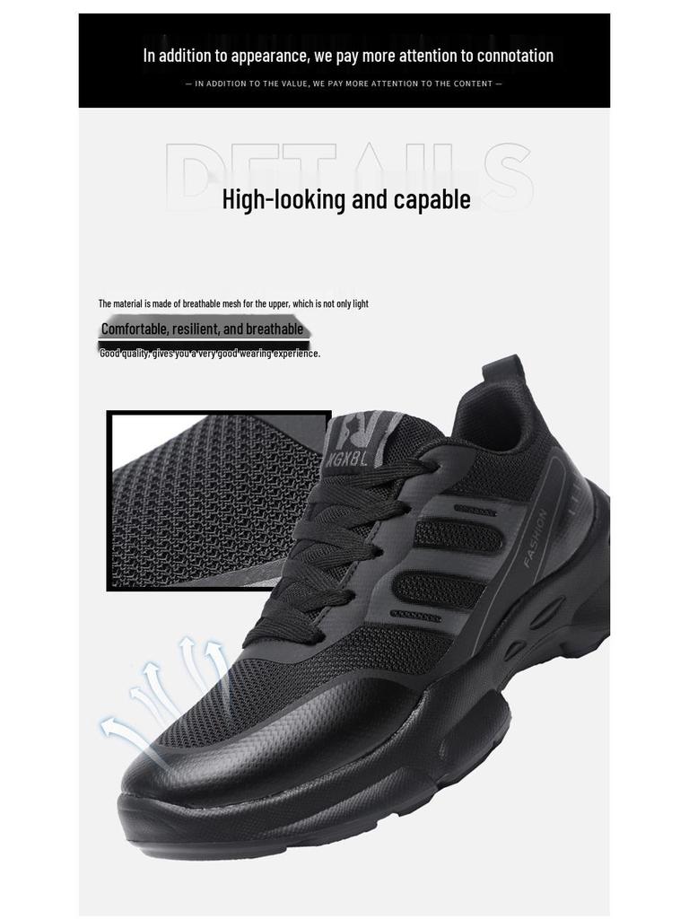Men's Autumn/Winter 2025 Soft Sole Non-Slip Running Shoes - Wear-Resistant Sports Casual for Outdoor