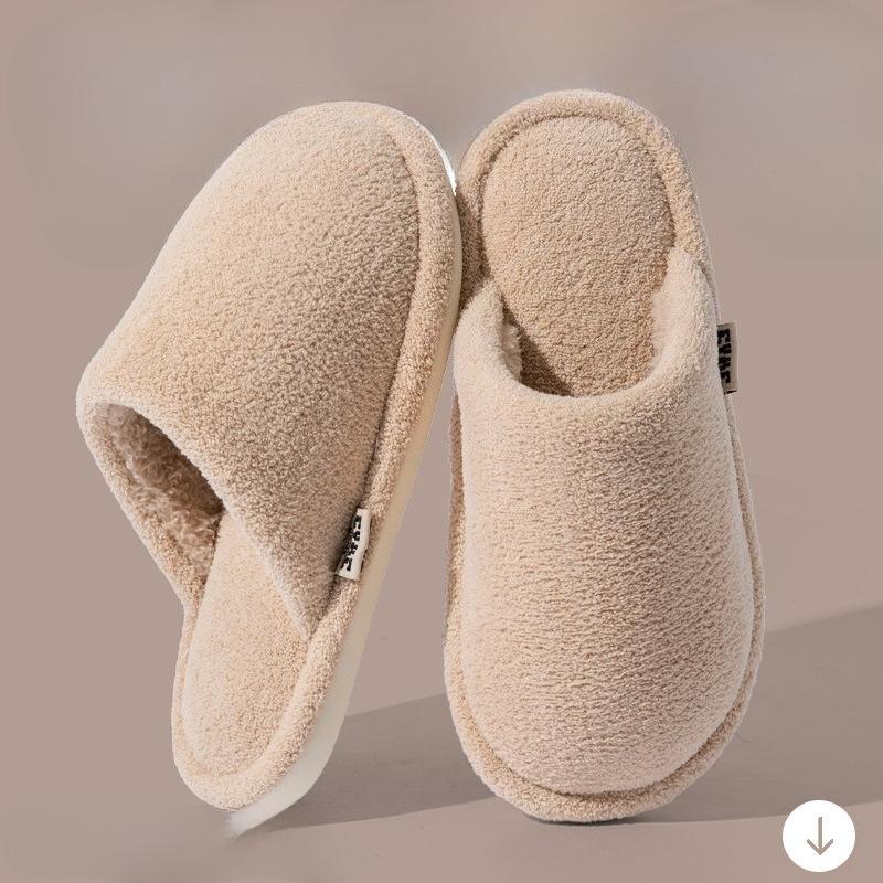 Cotton Shoes for Indoor Home Use with Fleece, Warm, Anti-slip and Anti-odor Slippers