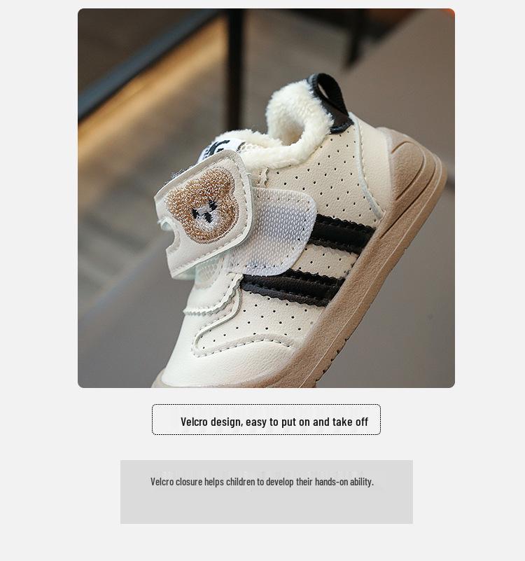 Infant Soft Sole Non-Slip Cotton Shoes for Winter 2025 - Warm Velvet for 0-2.5 Year Olds