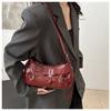New Korean Style Underarm Bag for Women Soft Touch Faux Leather Shoulder Purse Minimalist Design Chic Handbag
