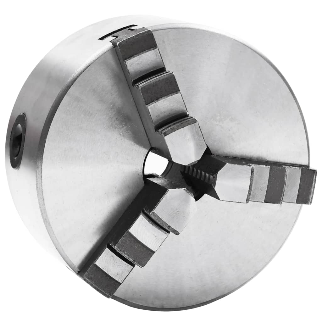 Vidaxl Samocentrujący Uchwyt Tokarski, 3-Szękowy, 125 Mm, Stal