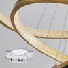 Modern Nordic Gold LED Chandelier - Luxury Ring Light for Living Room, Bedroom, or Restaurant