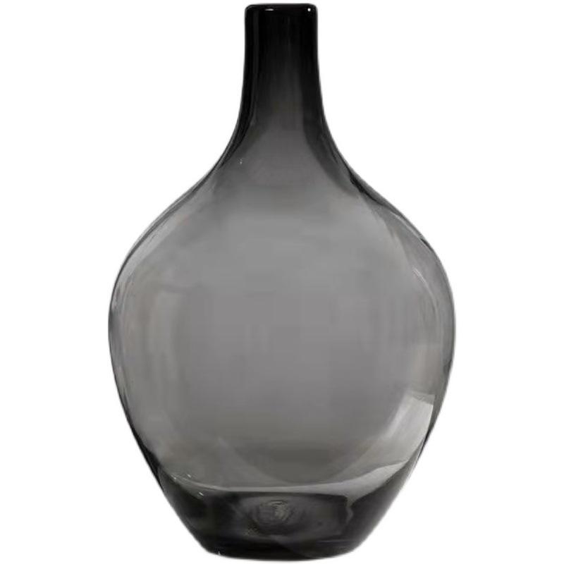 Transparent glas hydroponisk vas för blomsterarrangemang - Japansk klockblomma & Andromeda